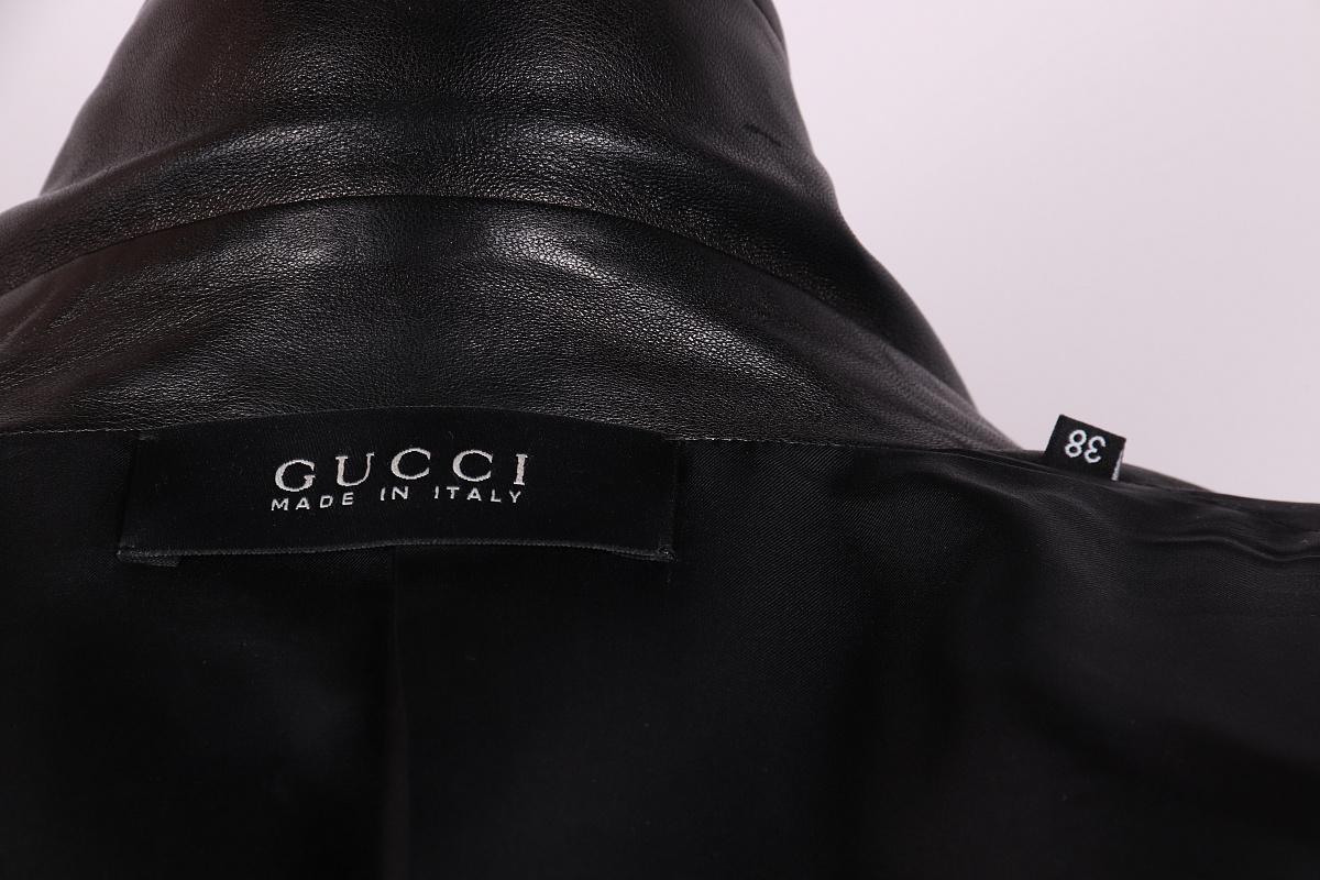 Nero Gucci Tom Ford 2004 Giacca in pelle in vendita