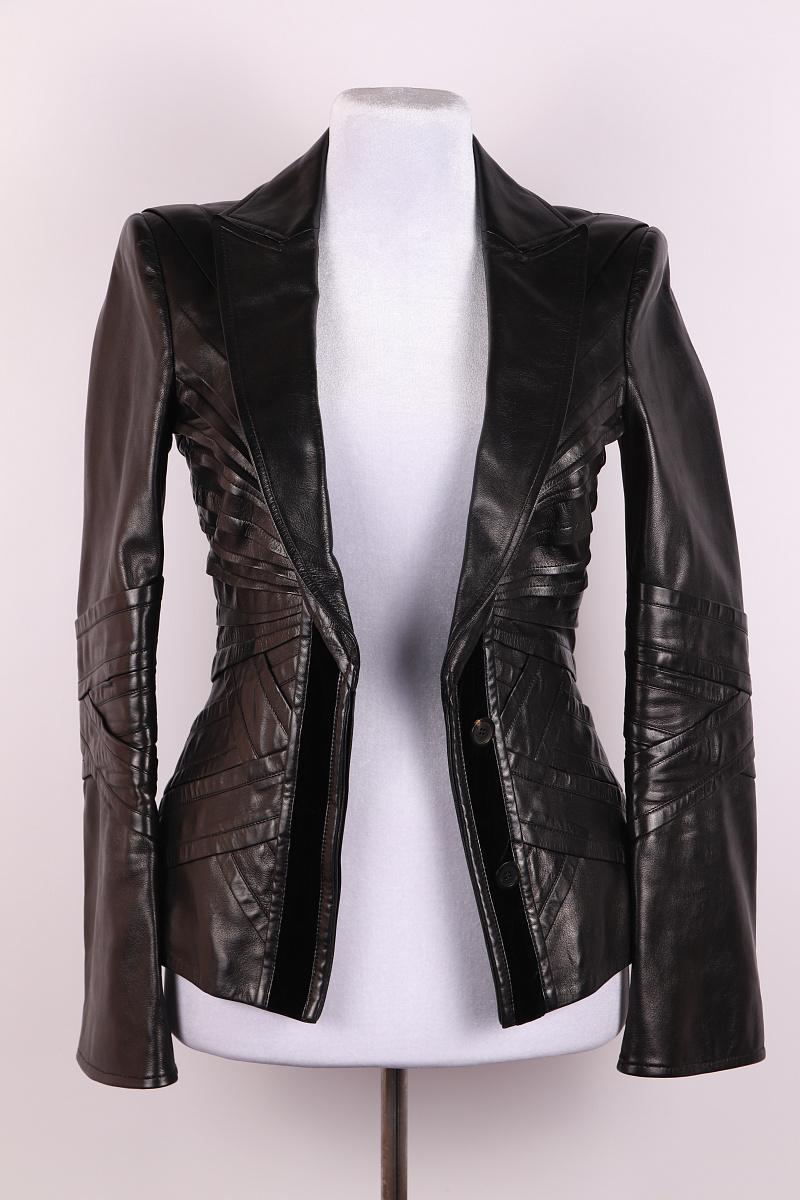 Gucci Tom Ford 2004 Giacca in pelle in vendita 4
