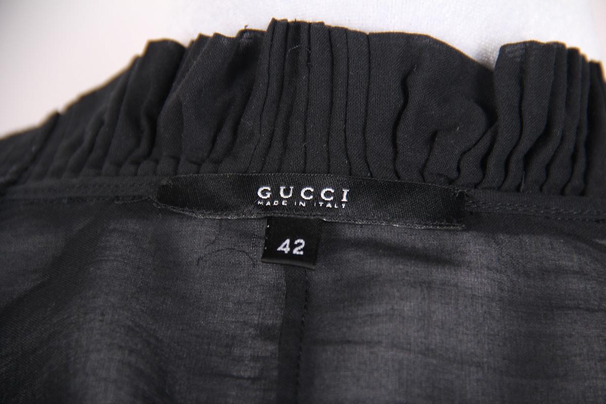 Gucci Tom Ford 2004 Hemd / Bluse Schwarz im Angebot 7