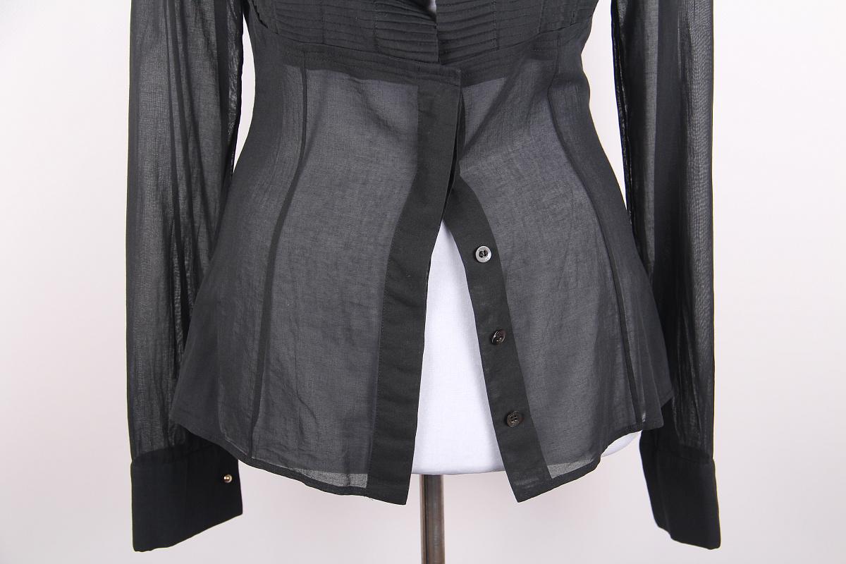 Gucci Tom Ford 2004 Hemd / Bluse Schwarz im Zustand „Hervorragend“ im Angebot in Алматинский Почтамт, KZ
