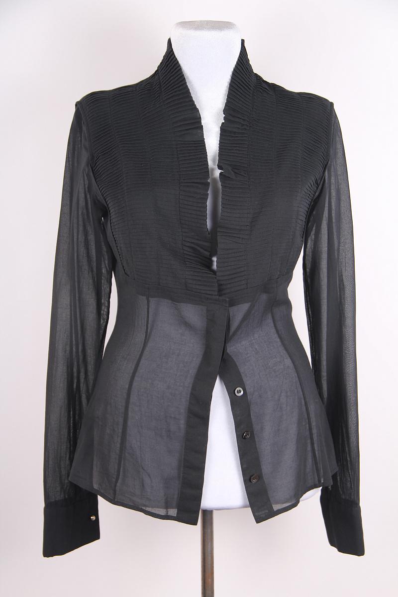 Gucci Tom Ford 2004 Hemd / Bluse Schwarz im Angebot 5