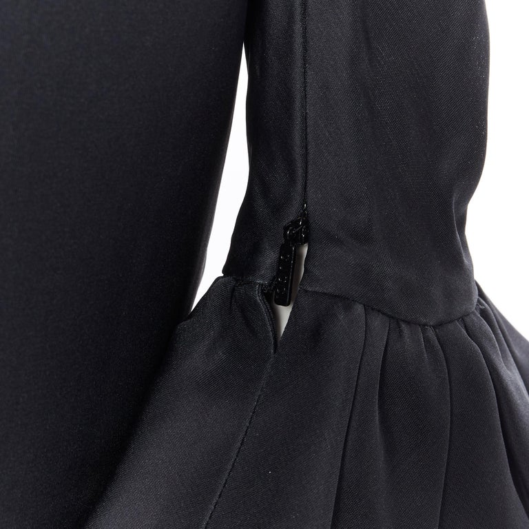 GUCCI TOM FORD AW00 Vintage 100% silk black Victorian plunge neck ...