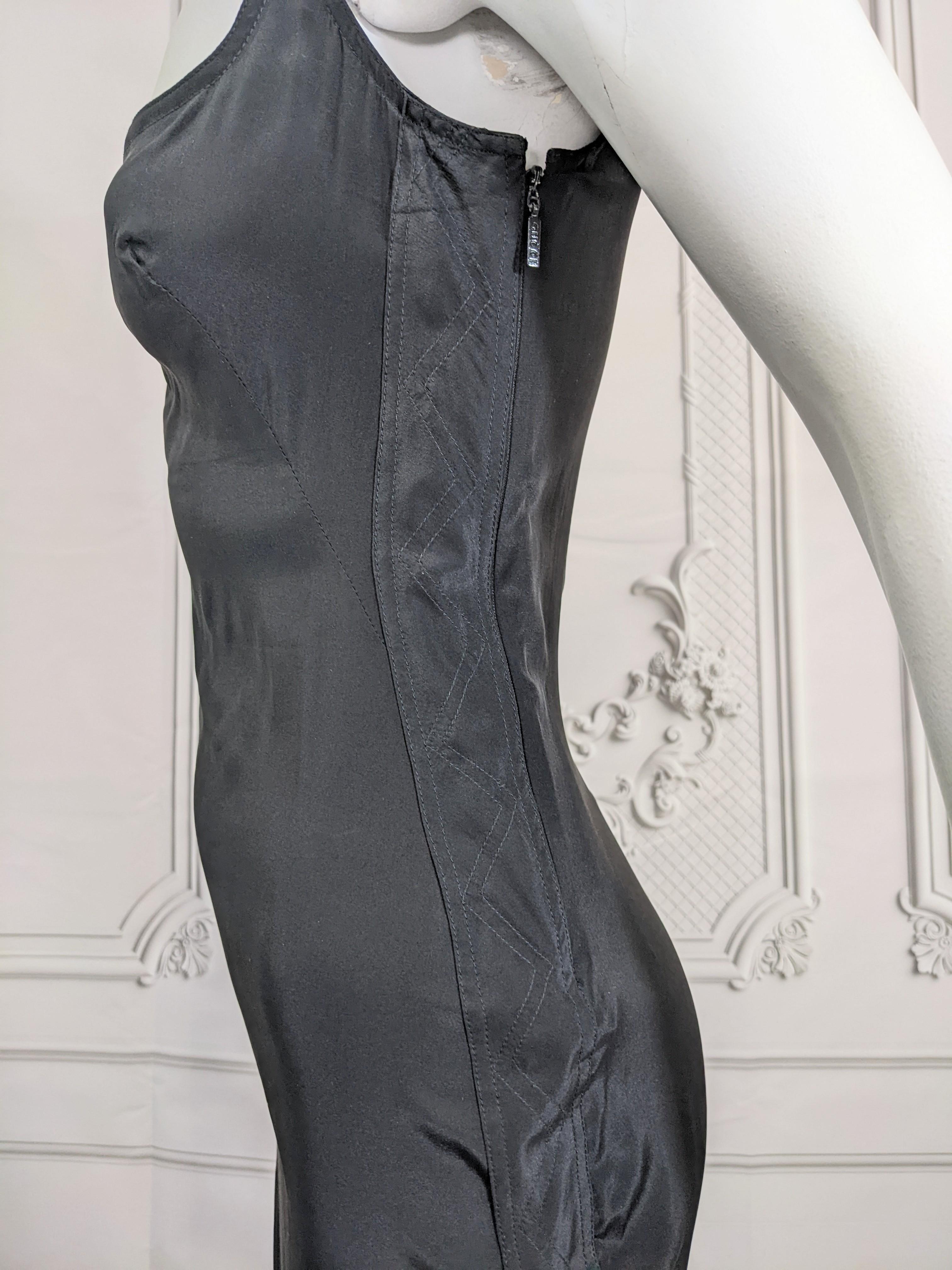 Gucci, Tom Ford Body Con Silk Slip Dress  For Sale 1
