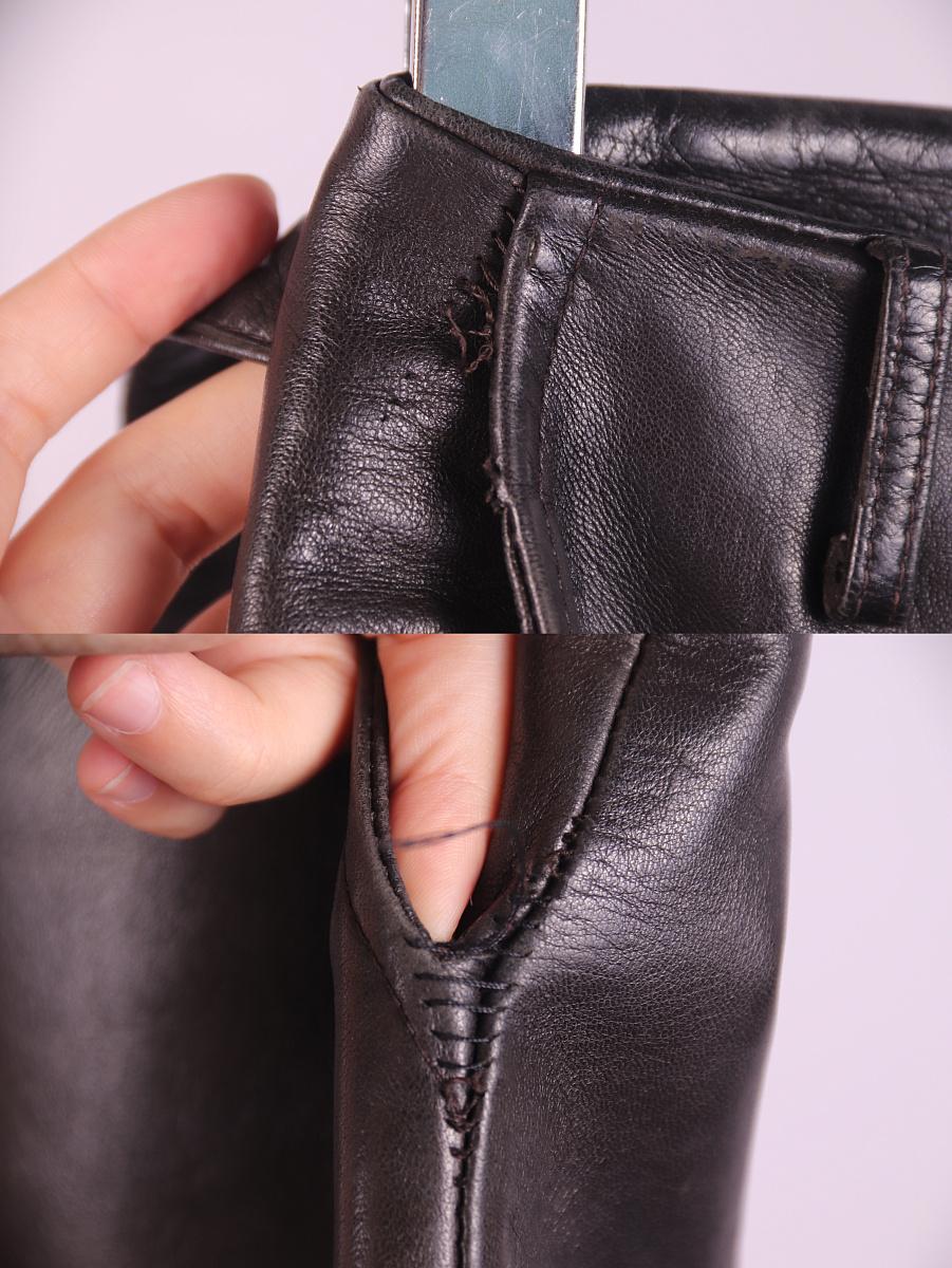 Women's Gucci Tom Ford Era 1997 Leather Pants For Sale