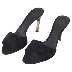 Gucci Tom Ford Era 2004 Velvet GG Monogram Heels