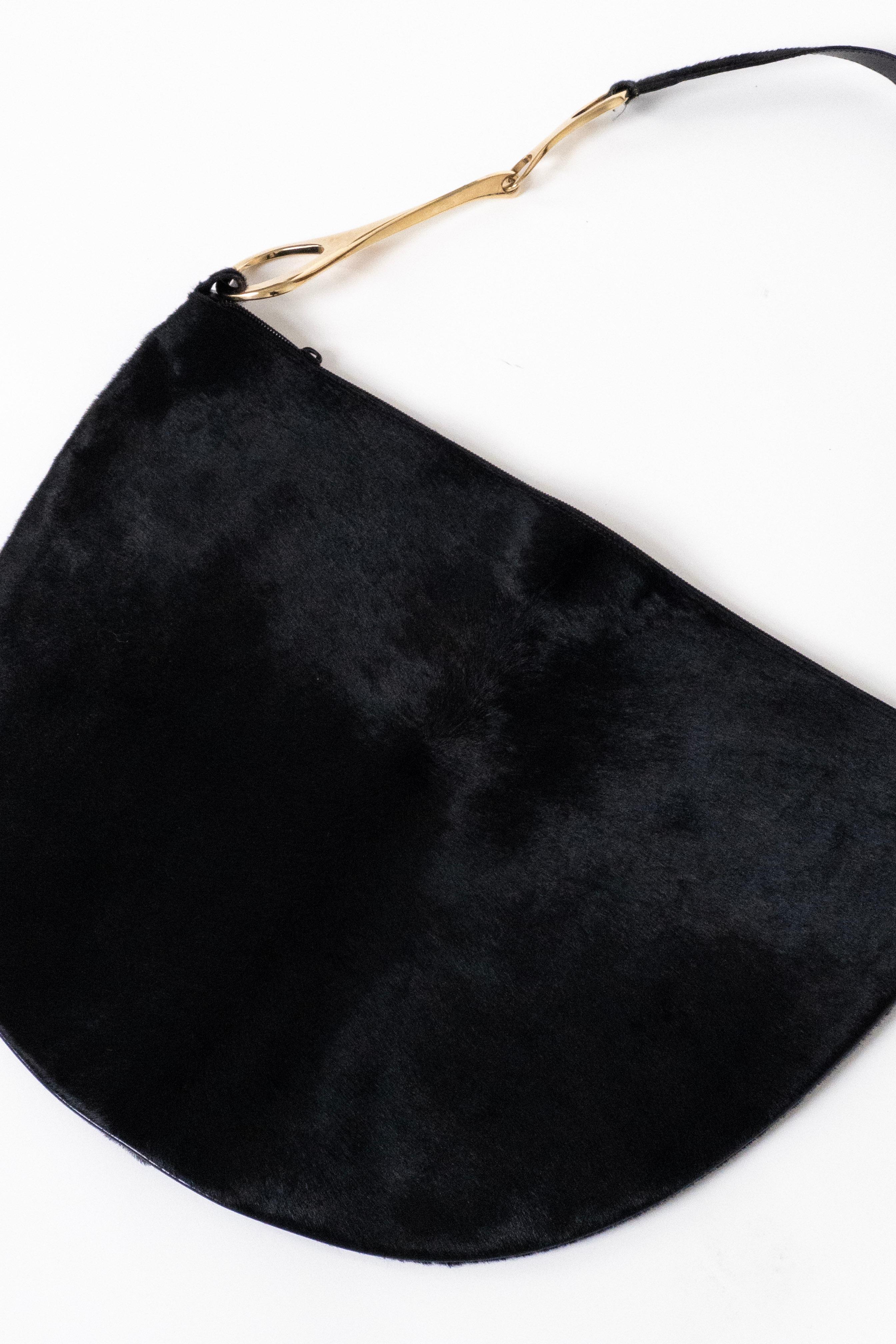 Gucci Tom Ford for Gucci Era FW 1996 RUNWAY Horsebit Pony Hair JUMBO Bag en vente 2