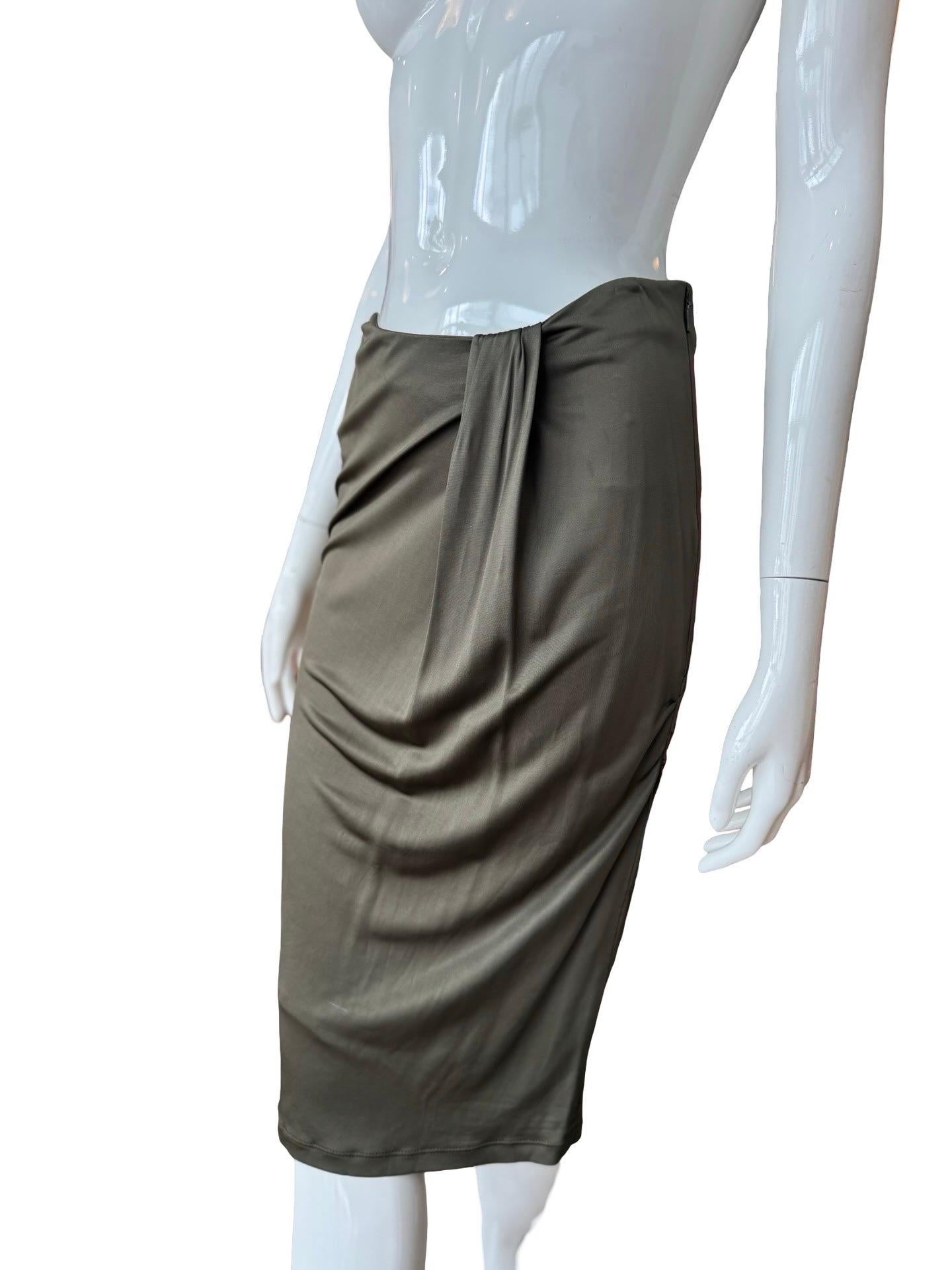 Gucci Tom Ford Era Falda Slinky Gris en venta