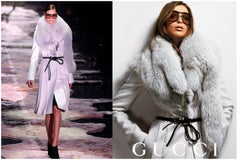 Gucci Tom Ford Fall 2004 Wool/Angora Coat. Vintage, size 40 IT