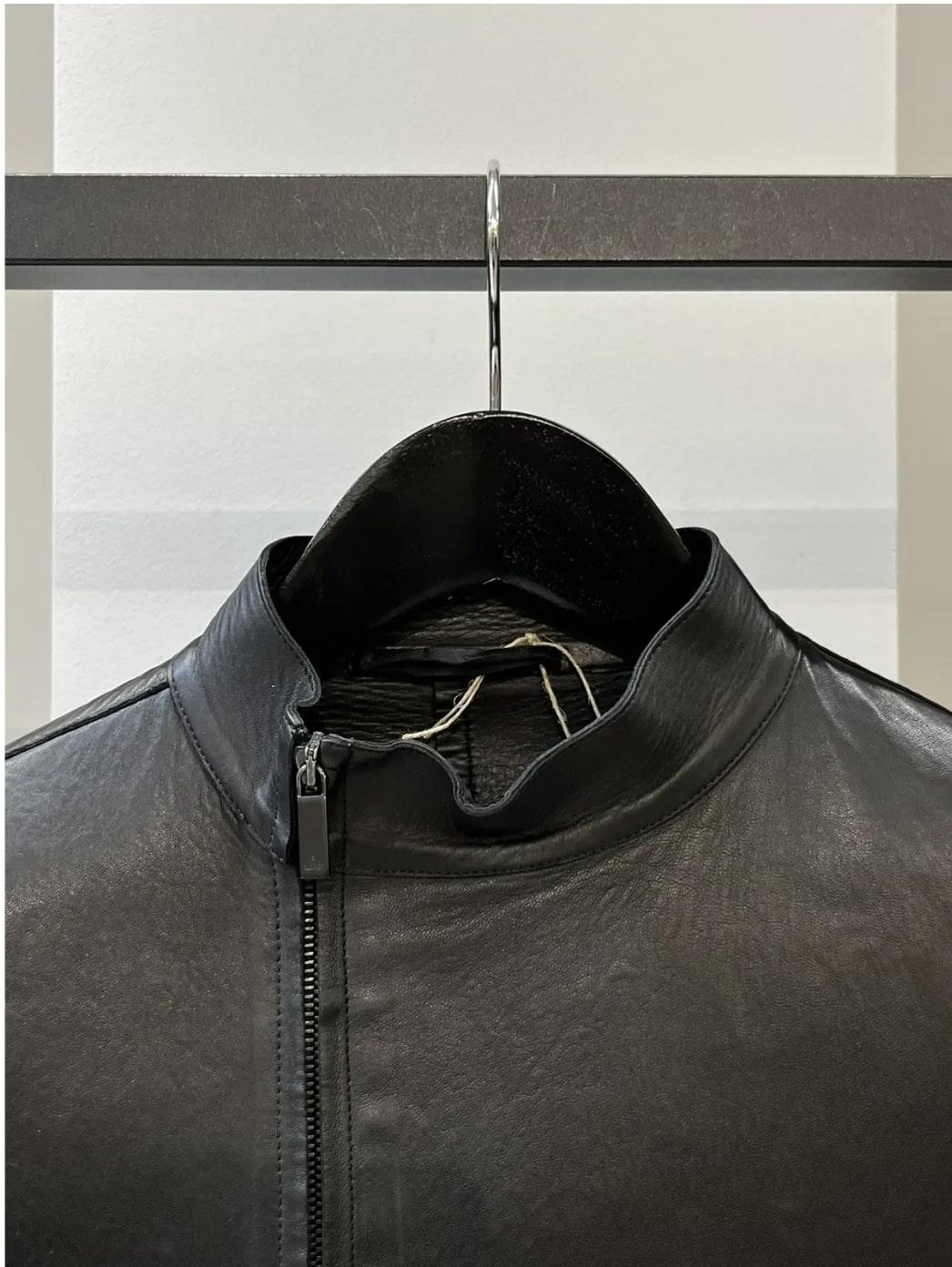 Gucci Tom Ford FW 1999 Leather Zip Moto Jacket In Good Condition For Sale In LISSE, NL