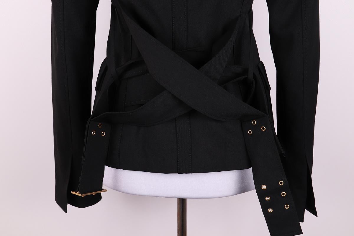 Gucci Tom Ford FW 2003 Chaqueta Bondage Negro en venta