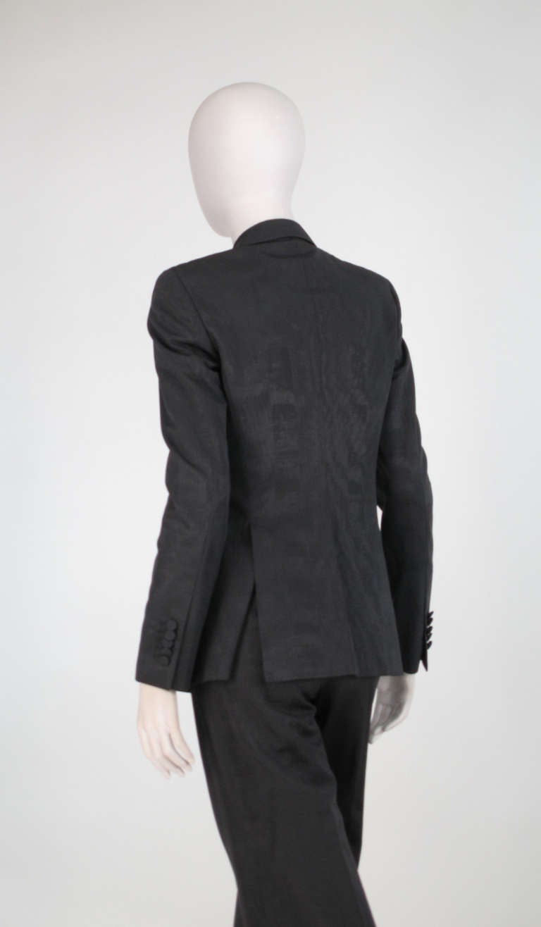 Tom Ford pour Gucci - Ensemble pantalon en faille grise avec étiquettes 2