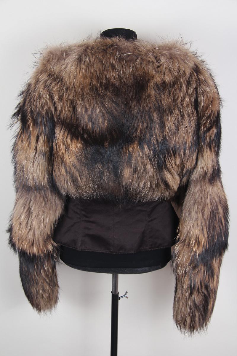 F/W 2003 Gucci Tom Ford runway Vintage raccoon fur coat For Sale 6