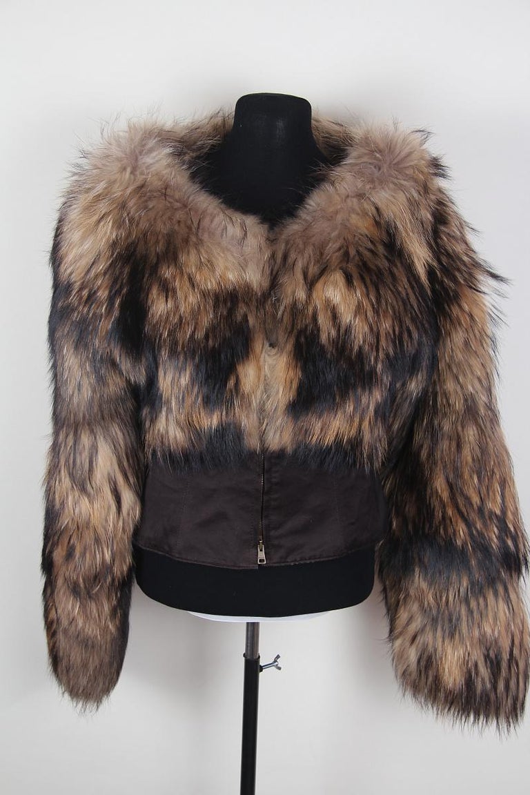 F/W 2003 Gucci Tom Ford runway Vintage fur coat For Sale at 1stDibs