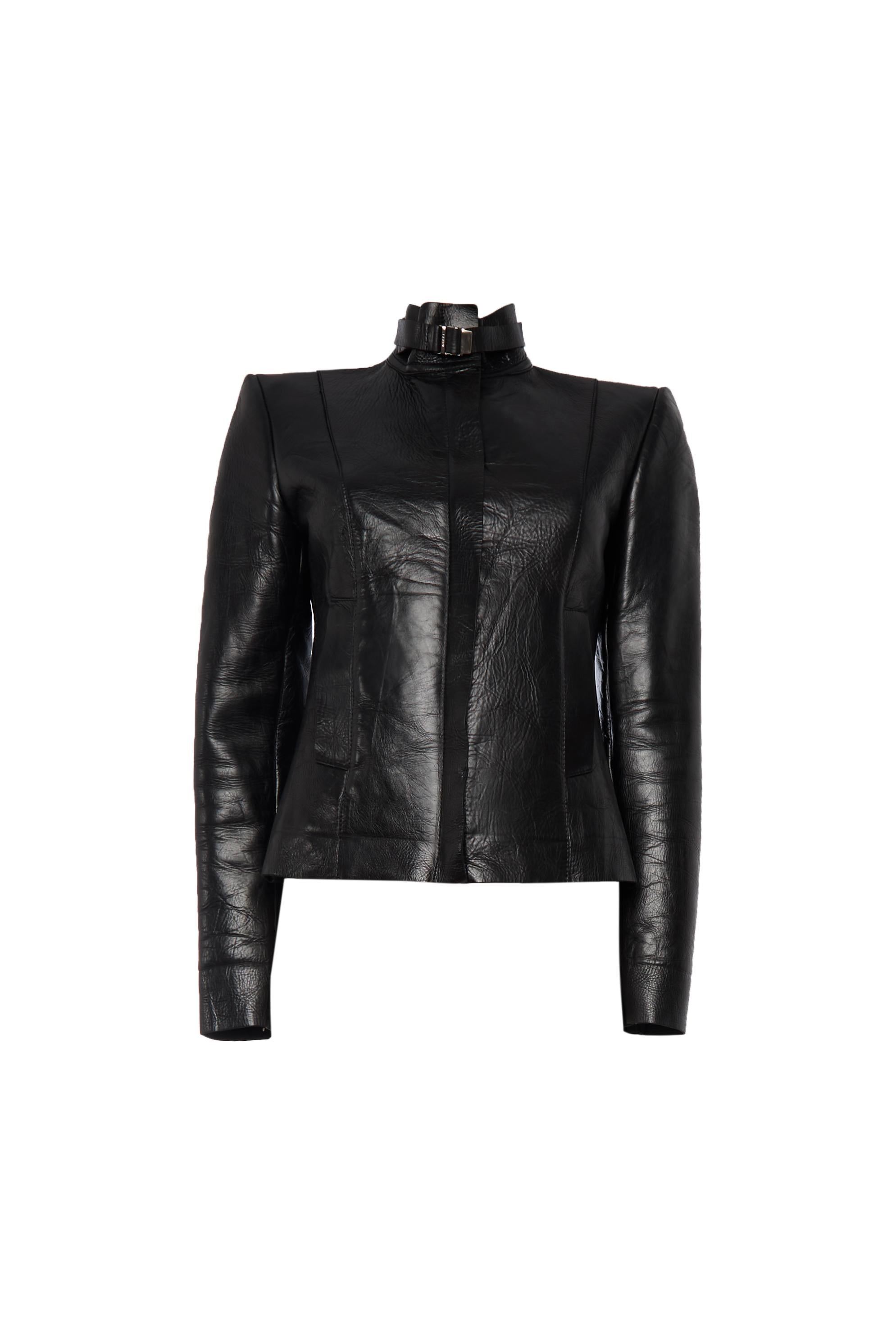 Black Gucci Tom Ford leather jacket For Sale