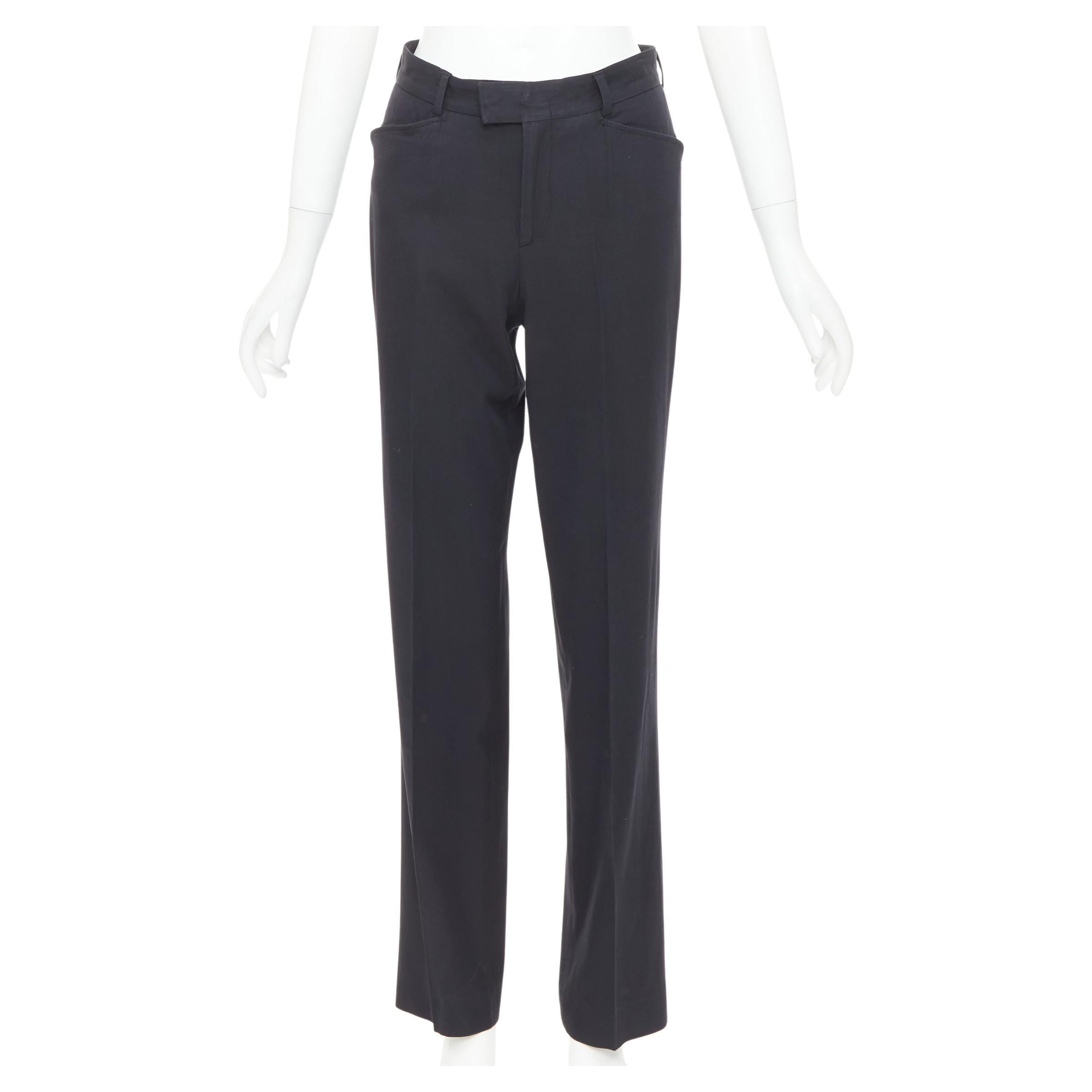 Gucci by Tom Ford, 2000er Jahre, anthrazitgraue Hose aus Nylonmischung, IT38, XS