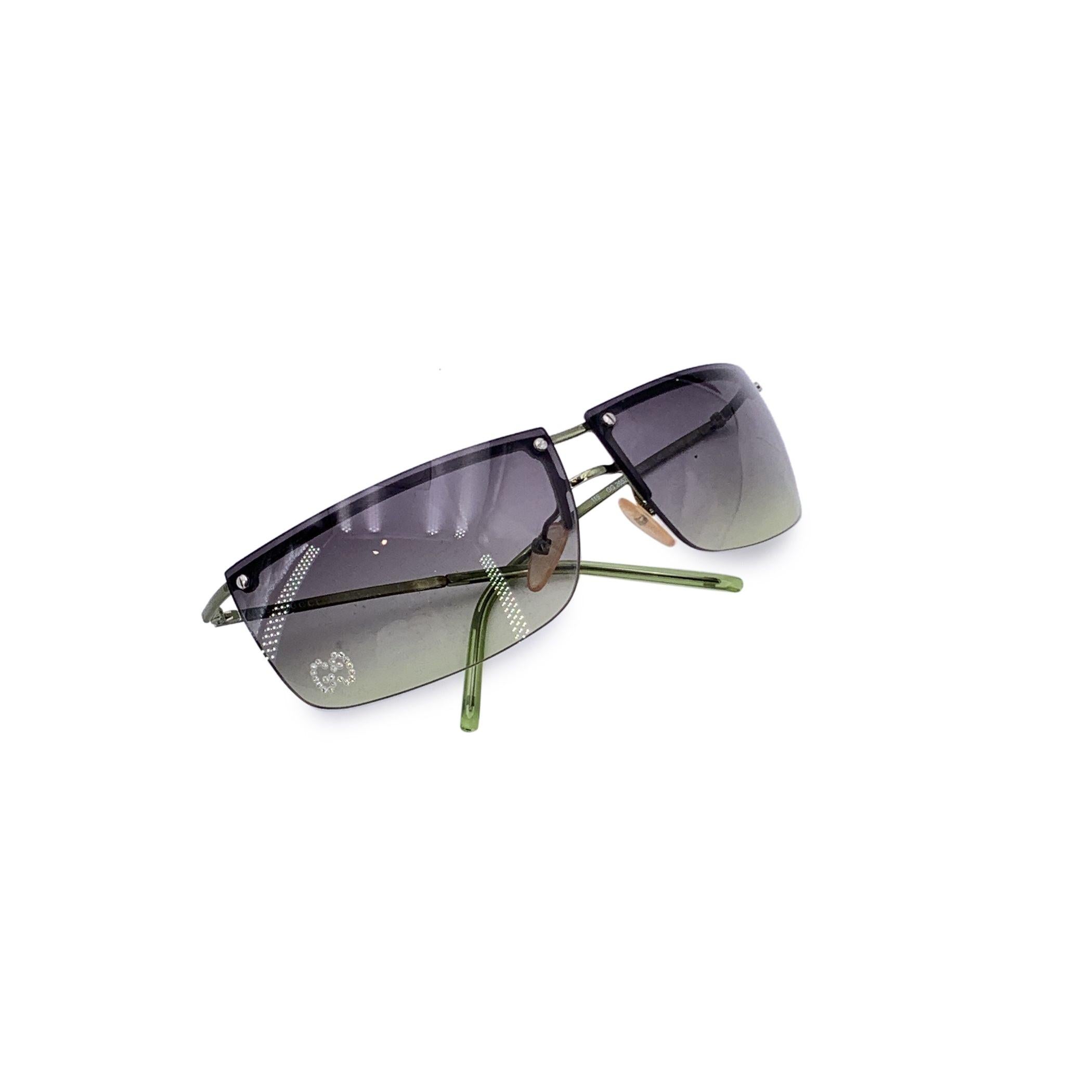 Gris Gucci Tom Ford Lunettes de soleil sans monture GG 2653/Strass 68/10 115 mm en vente