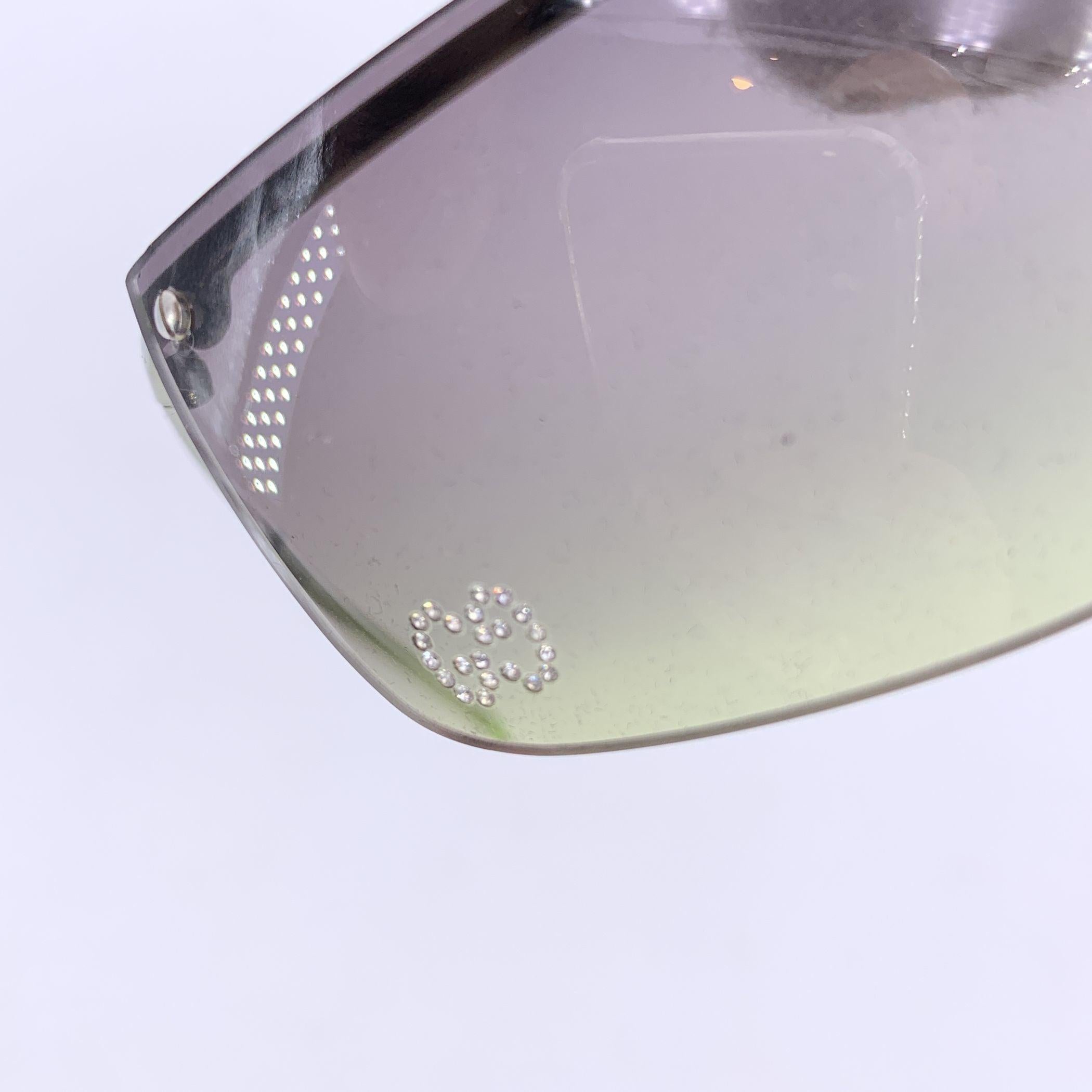 Gucci Tom Ford Lunettes de soleil sans monture GG 2653/Strass 68/10 115 mm Excellent état - En vente à Rome, Rome
