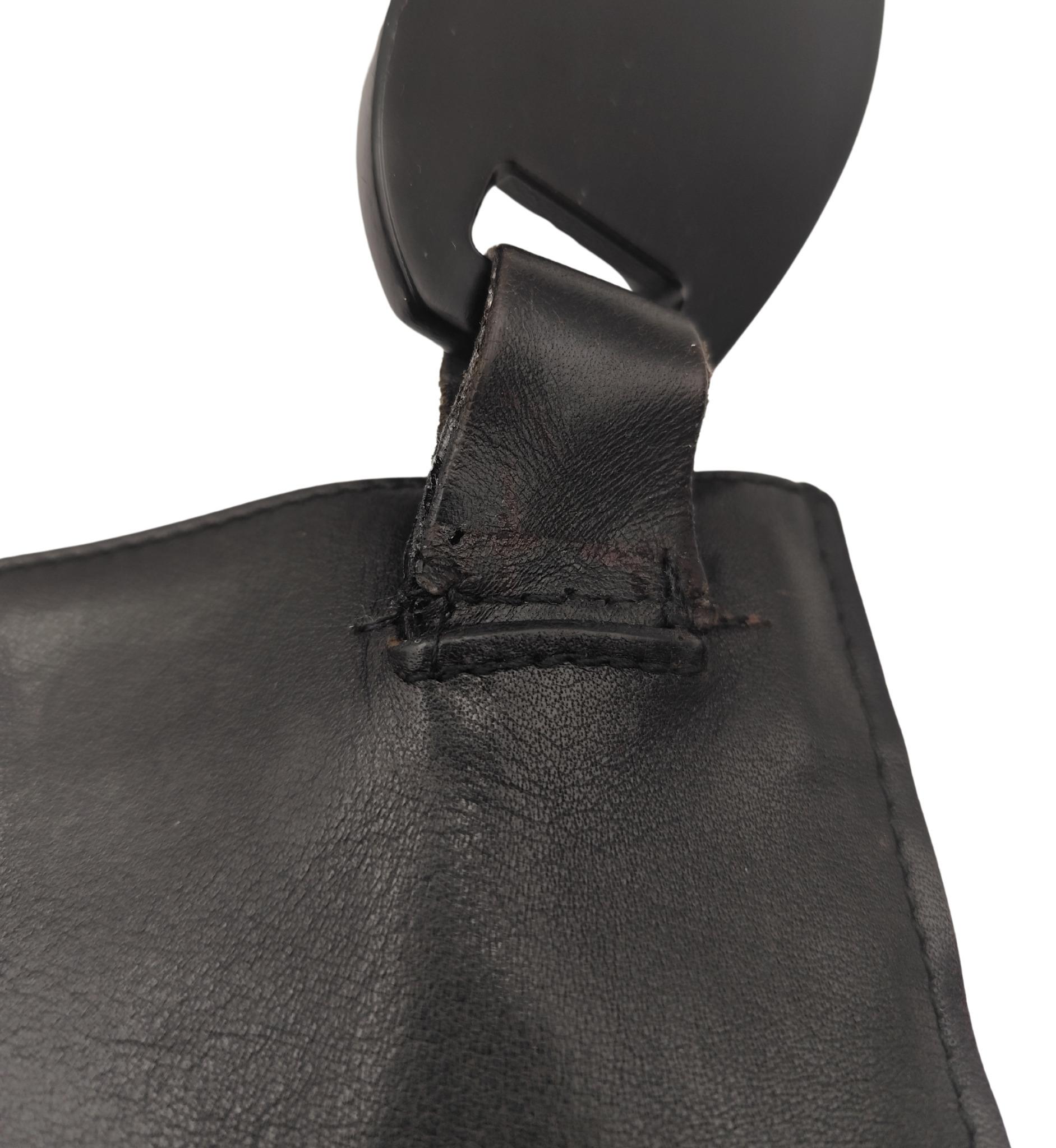 Gucci Tom Ford S/S 1997 black leather chain strap bag For Sale 8
