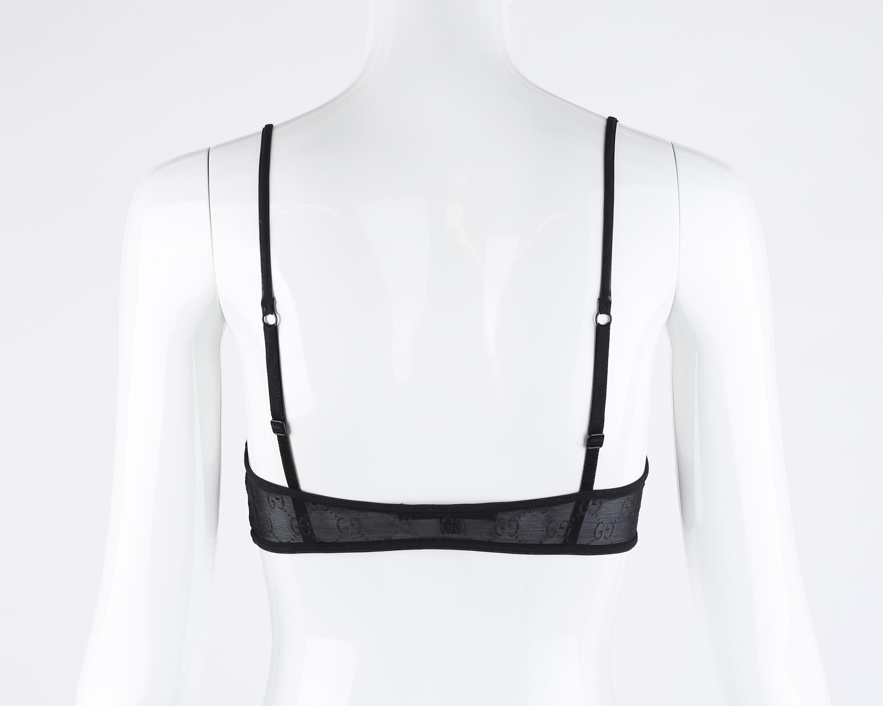 Gucci Tom Ford S/S 1998 Swarovski Crystal G-String Pencil Skirt GG Monogram Bra 7