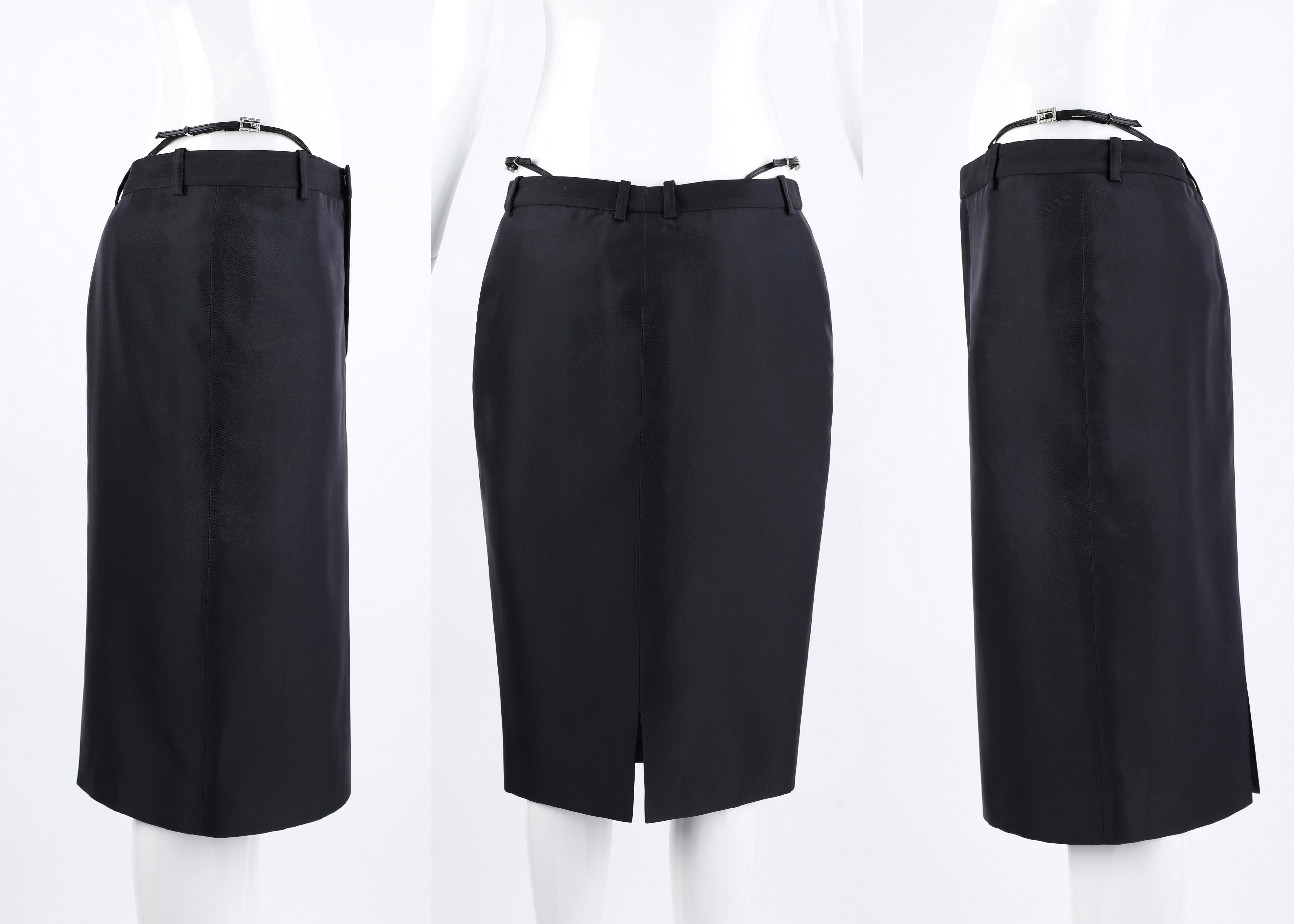 Gucci Tom Ford S/S 1998 Swarovski Crystal G-String Pencil Skirt GG Monogram Bra 2