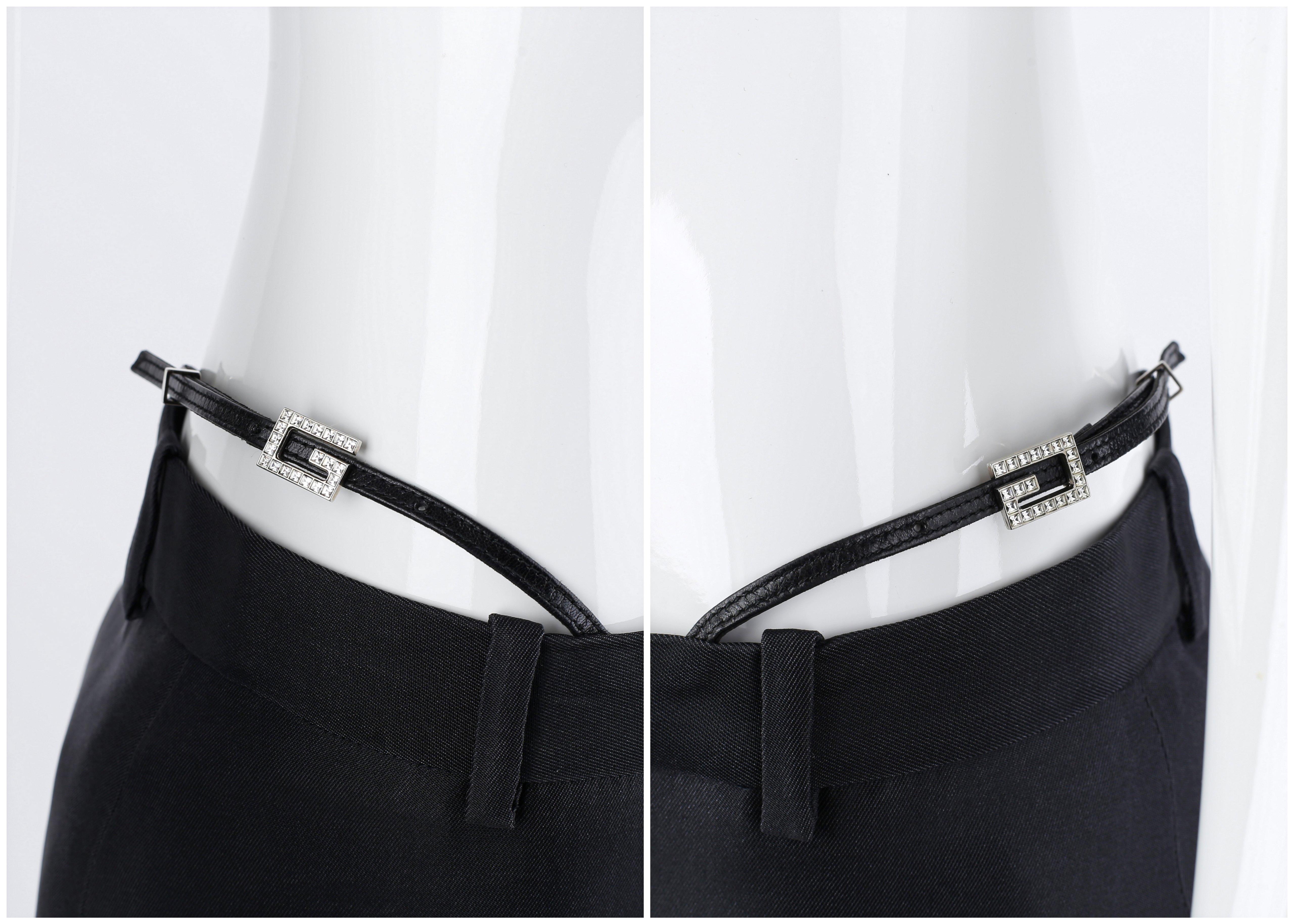 Gucci Tom Ford S/S 1998 Swarovski Crystal G-String Pencil Skirt GG Monogram Bra 3