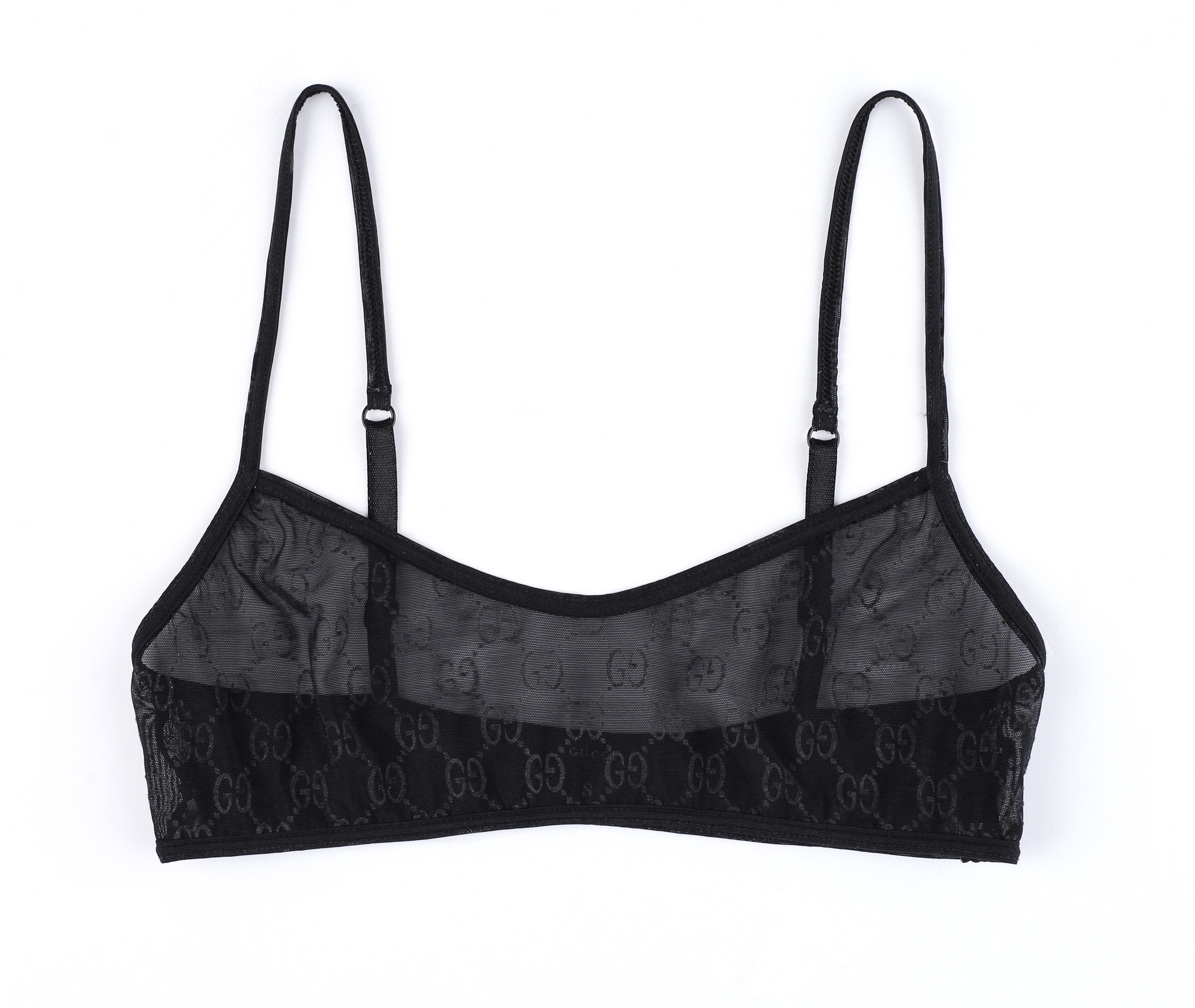 Gucci Tom Ford S/S 1998 Swarovski Crystal G-String Pencil Skirt GG Monogram Bra 4