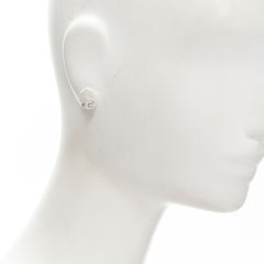 GUCCI TOM FORD silver tone G logo stone stud earrings ring bracelet set