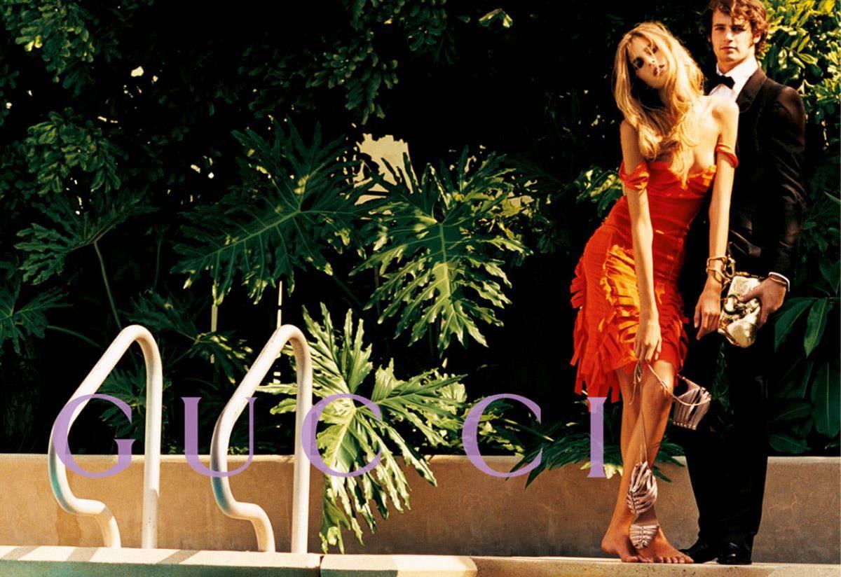 UNWORN Gucci Tom Ford Spring 2004 Tangerine Frayed Silk Organza Dress In New Condition In Switzerland, CH