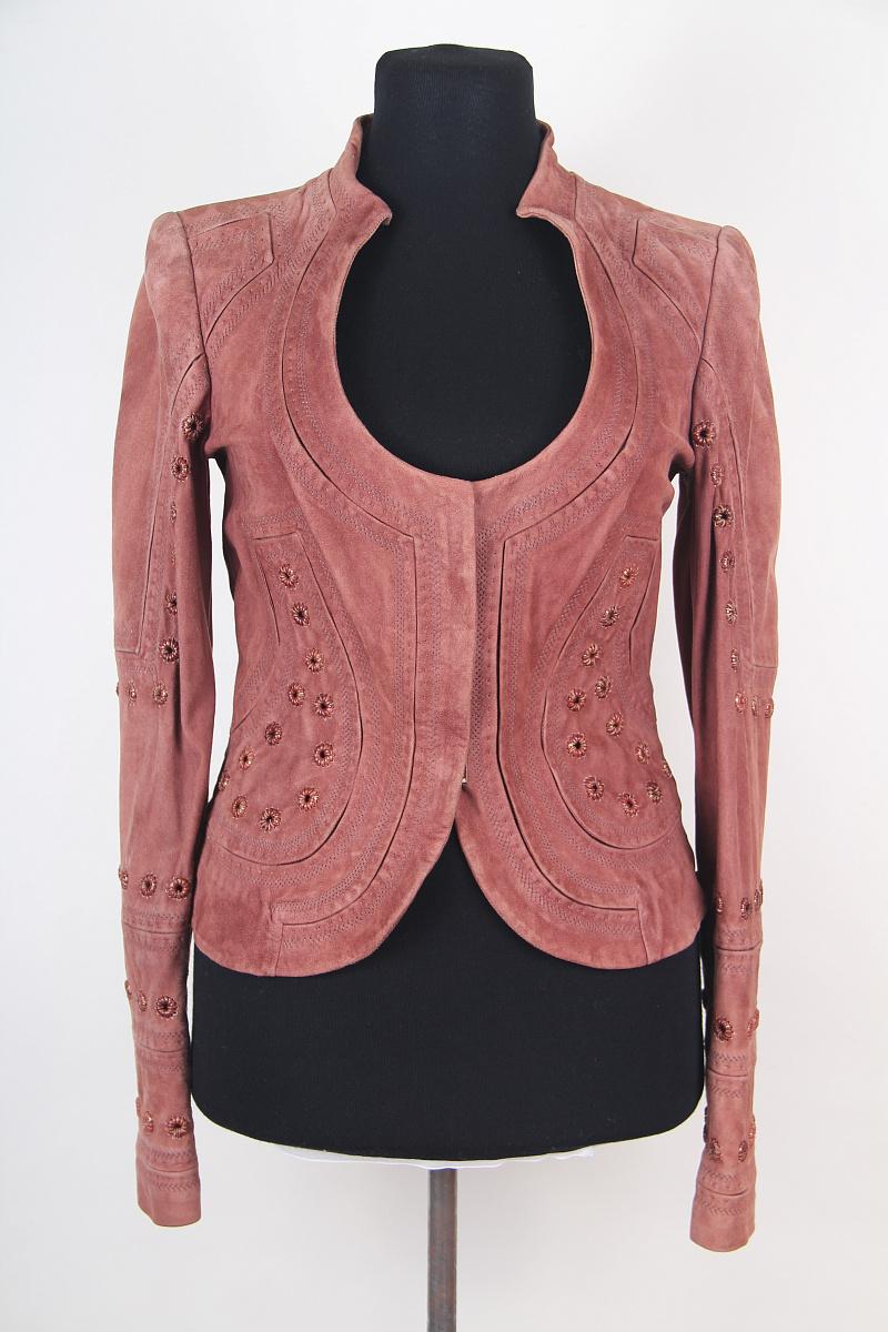 Giacca in pelle scamosciata Gucci SS 2005 in vendita 5