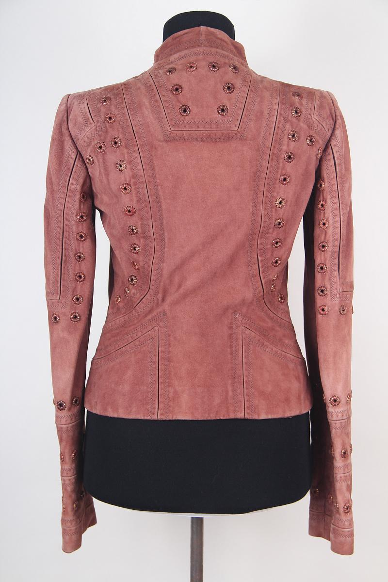 Giacca in pelle scamosciata Gucci SS 2005 in vendita 2
