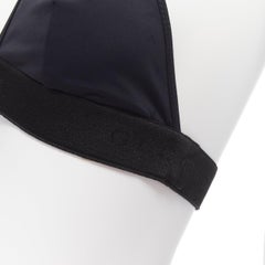 GUCCI Tom Ford Vintage black GG logo thong bottom 2-pc bikini swim set S