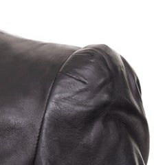 Gucci Tom Ford Vintage-Jacke aus schwarzem Lammleder mit gerafften Schultern, Größe IT40 S