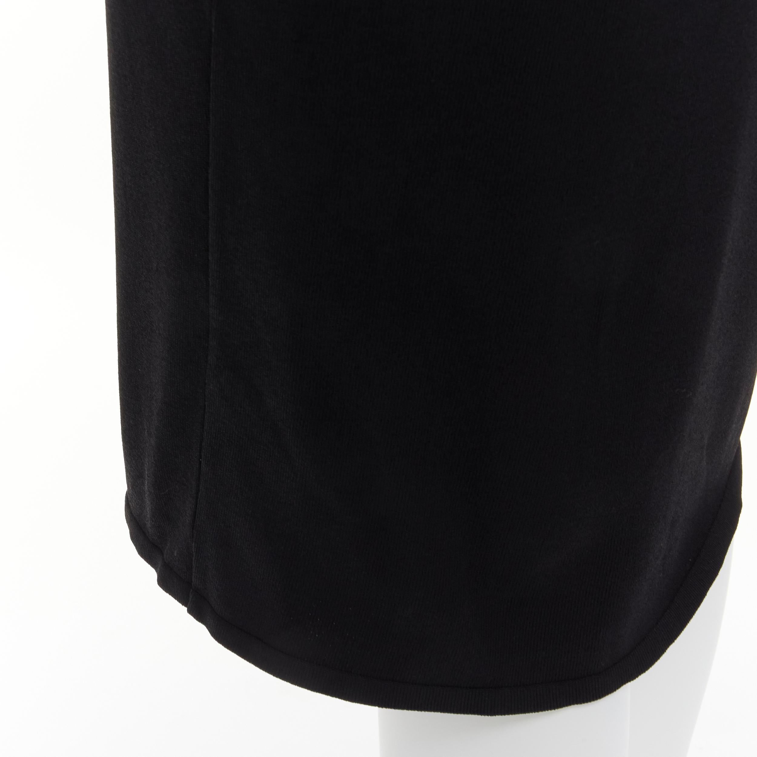 GUCCI Tom ford Vintage Schwarzes Bodycon-Kleid mit Lederriemen und G-Schnalle aus Jersey S im Angebot 5