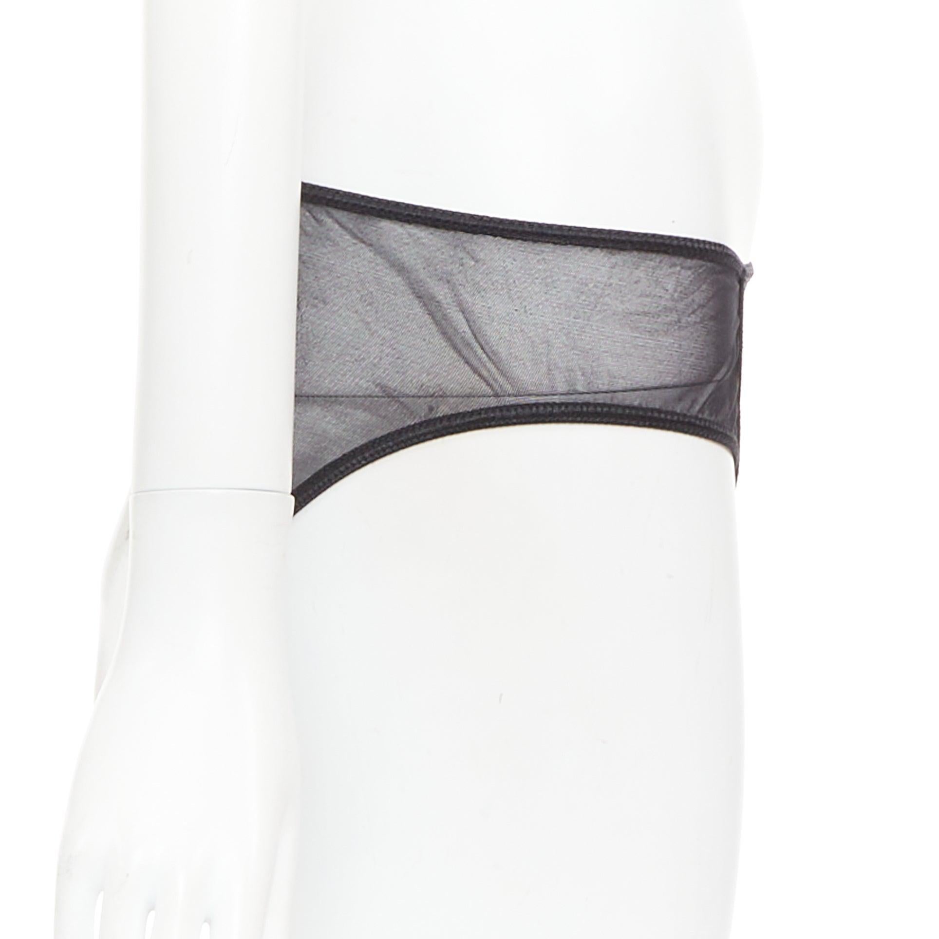 GUCCI Tom Ford Vintage crystal G logo sheer bottom underwear S In Excellent Condition For Sale In Hong Kong, NT