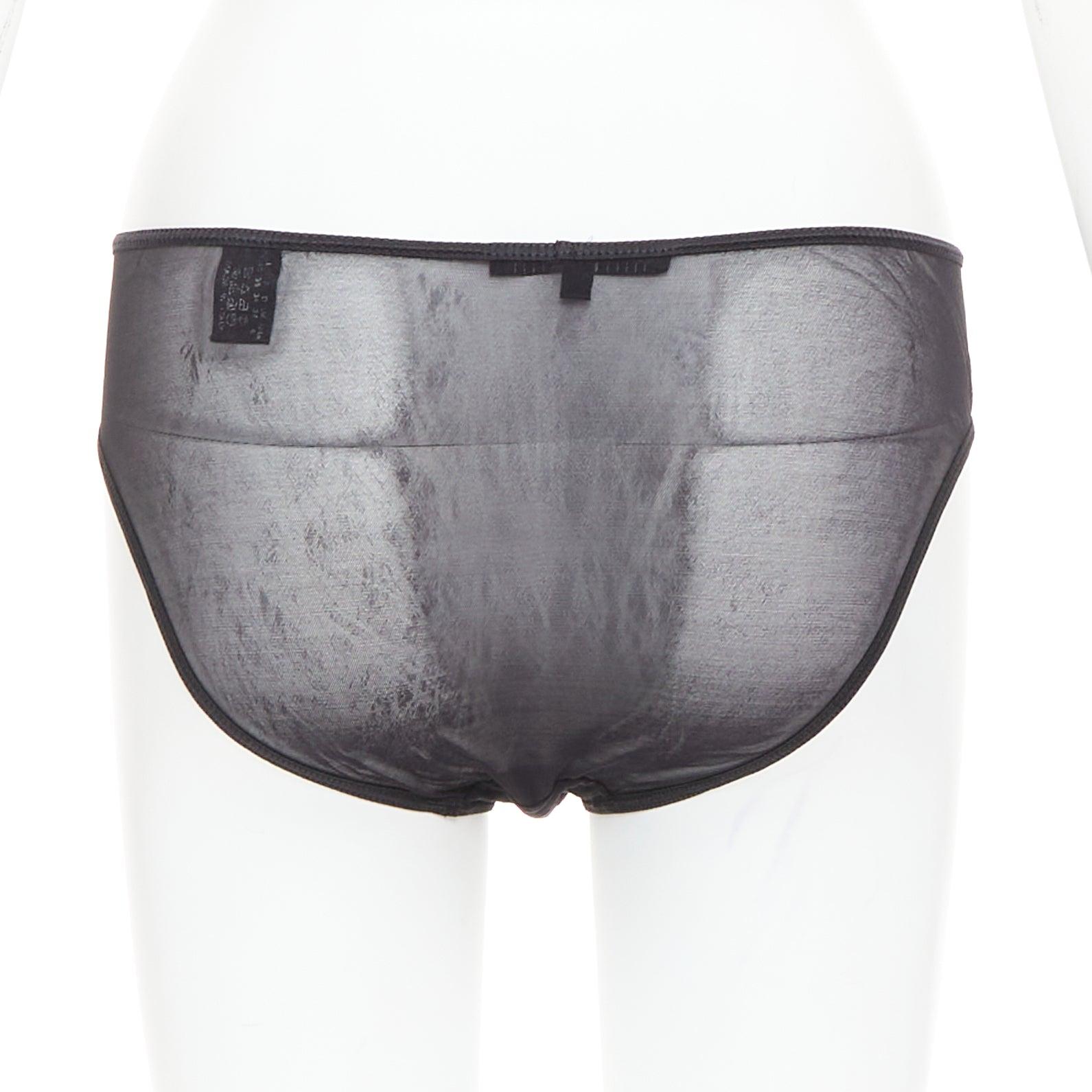 Women's GUCCI Tom Ford Vintage crystal G logo sheer bottom underwear S For Sale