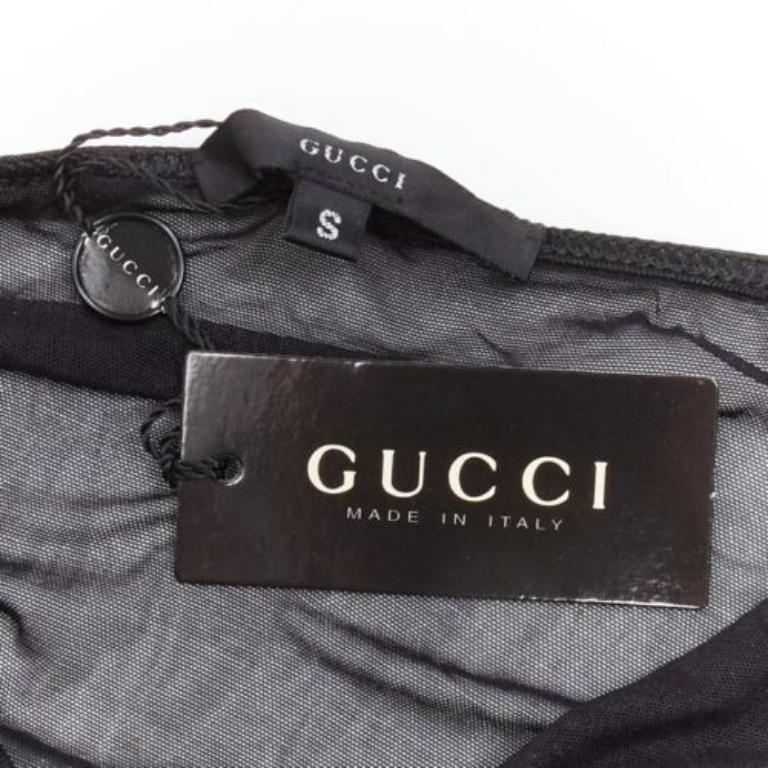 GUCCI Tom Ford Vintage crystal G logo sheer bottom underwear S 4