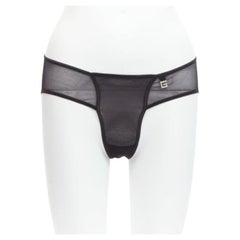 GUCCI Tom Ford Vintage crystal G logo sheer bottom underwear S