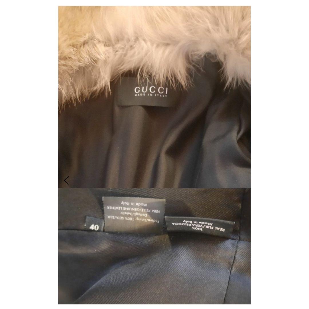 Women's Gucci Vintage Fur Coat with Belt Fall/Winter 2007 Size 40IT For Sale