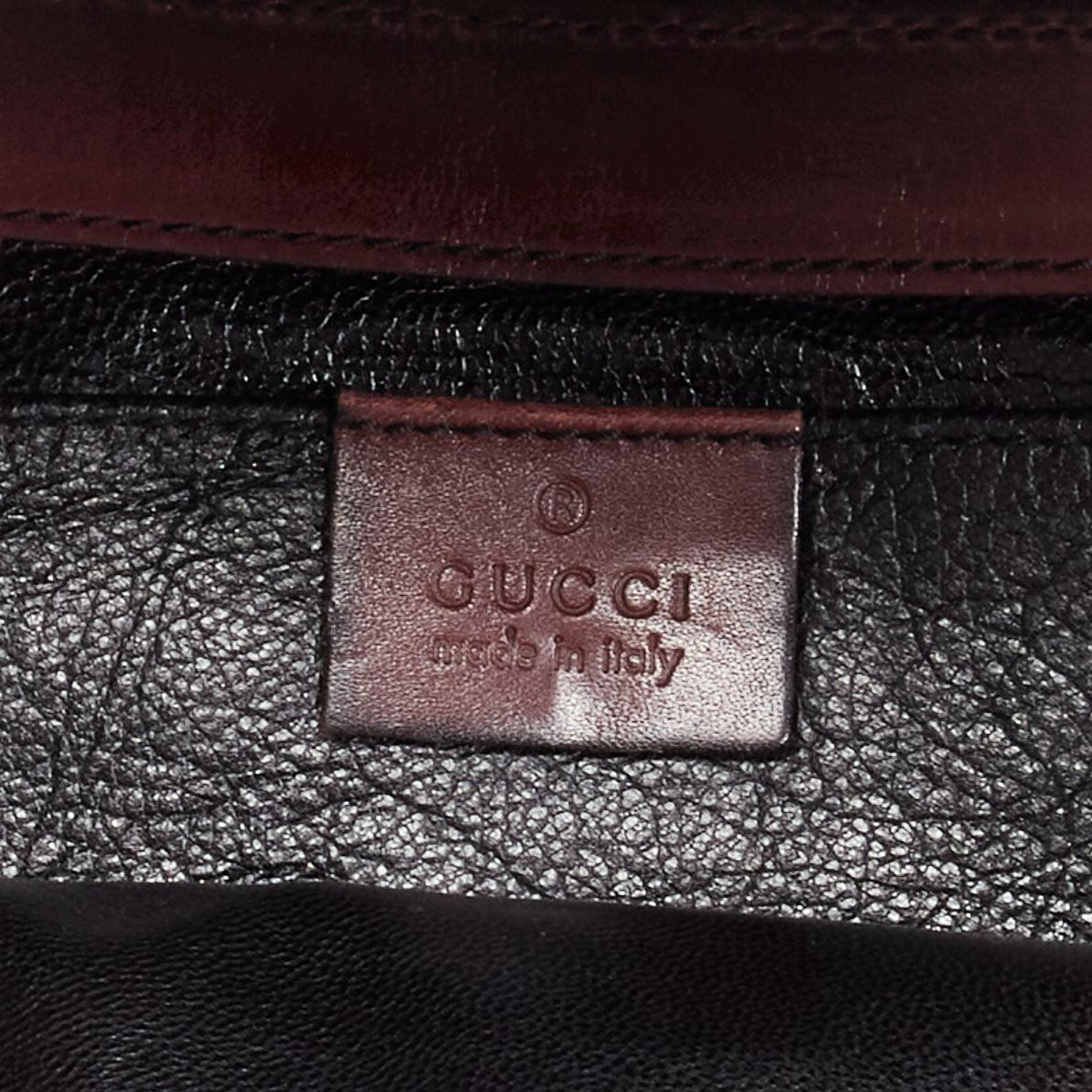 Gucci Tom Ford Vintage Horsebit cuir écaillé noir boucle dorée chaîne d'épaule  en vente 4