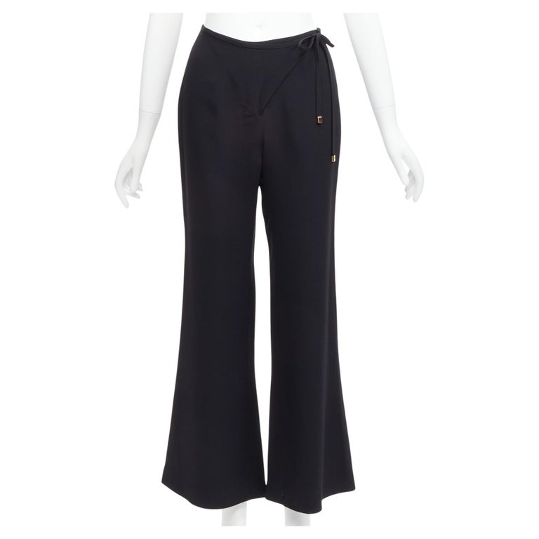 Plain Black Exude Prowess Striped Wide Leg Trousers, Formal Wear, Women at  Rs 1500/piece in New Delhi