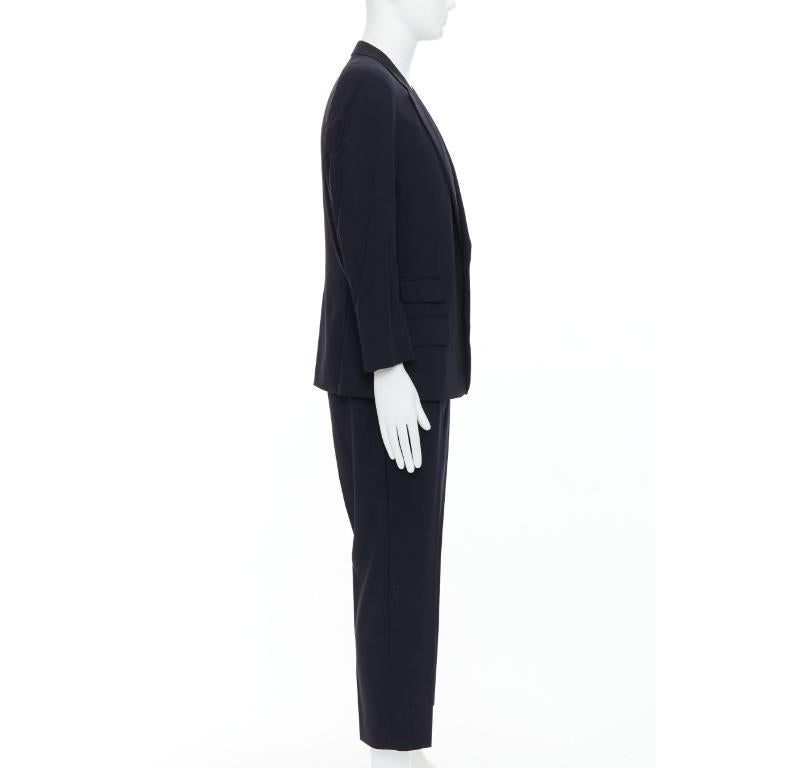 Men's GUCCI Tom Ford Vintage navy wool GG monogram lined blazer IT50 L