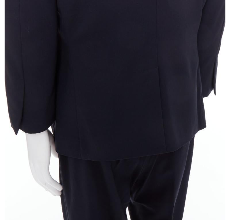 GUCCI Tom Ford Vintage navy wool GG monogram lined blazer IT50 L 4