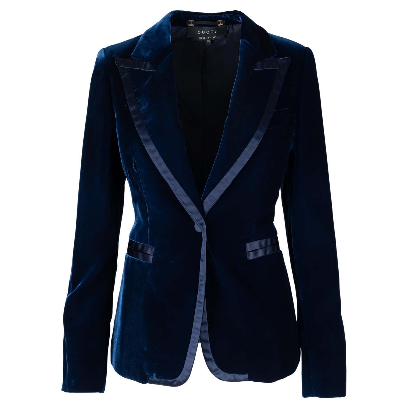 Gucci Tom Ford's 1996 Fall/Winter Collection Velvet Blazer For Sale at ...