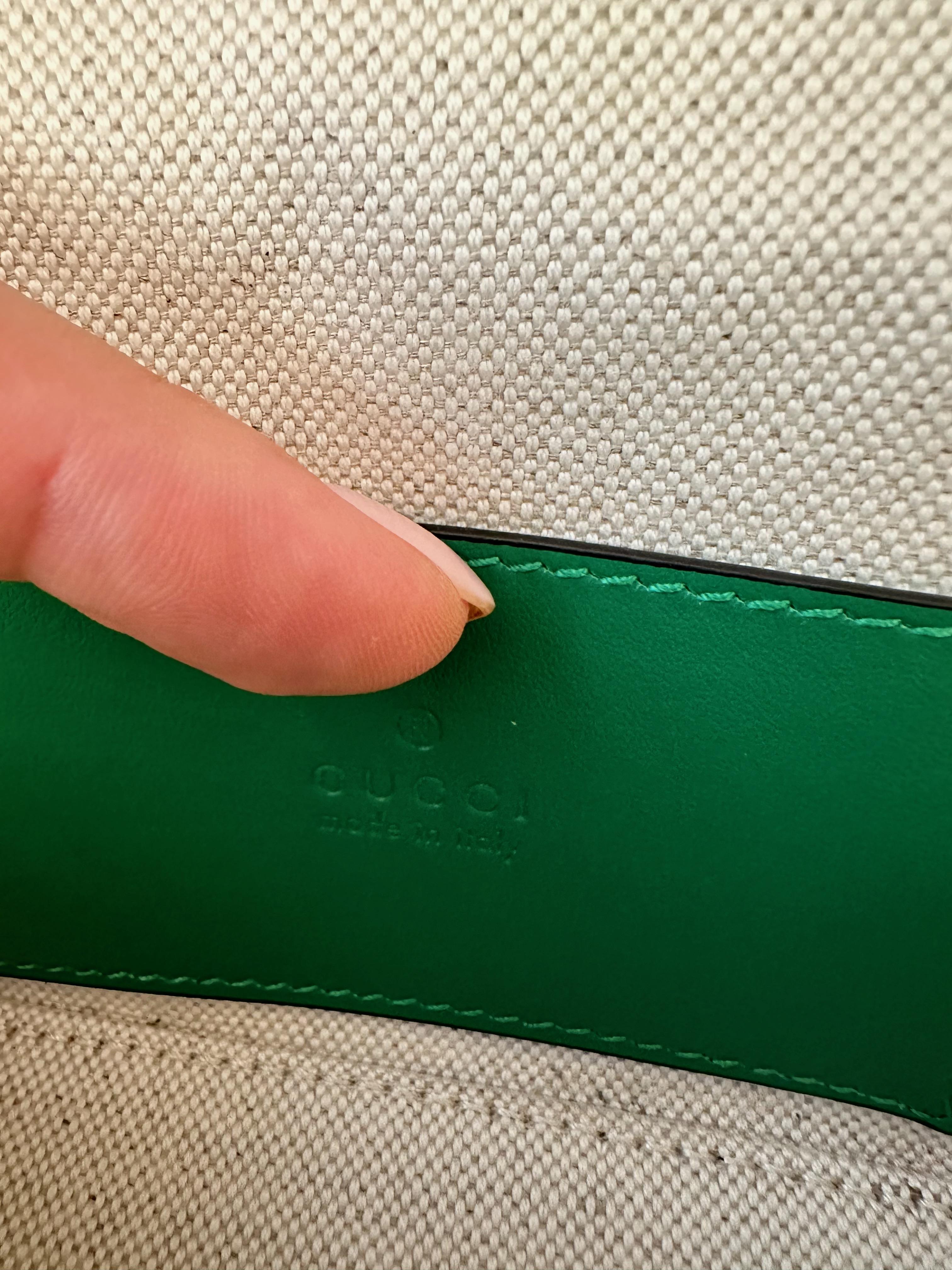 Gucci Top Handle GG matealssé Vanity Chain Mini Green Bag 2