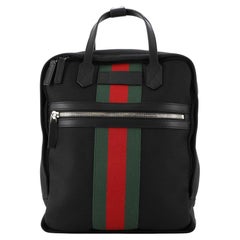 Gucci Top Handle Web Backpack Techno Canvas Medium
