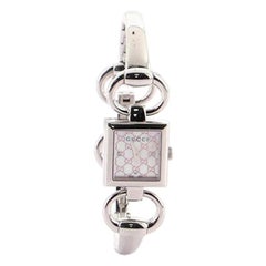 Gucci Tornabuoni Square Quartz Watch Watch Stainless Steel with Diamond