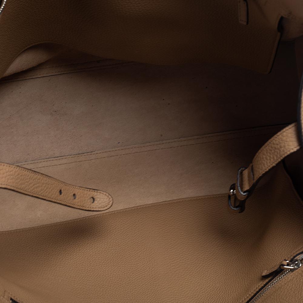 Gucci Tortilla Brown Pebbled Leather Large Jackie Tote 3