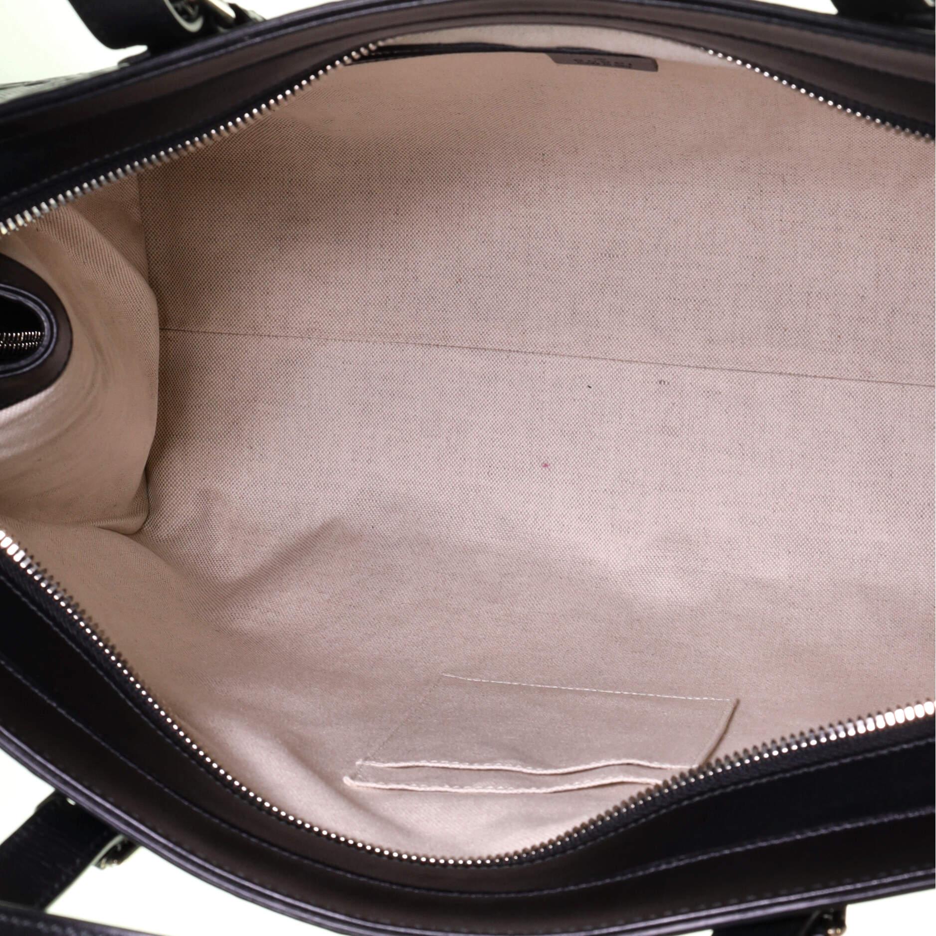 Gucci Tote Bag GG Embossed Perforated Leather 1