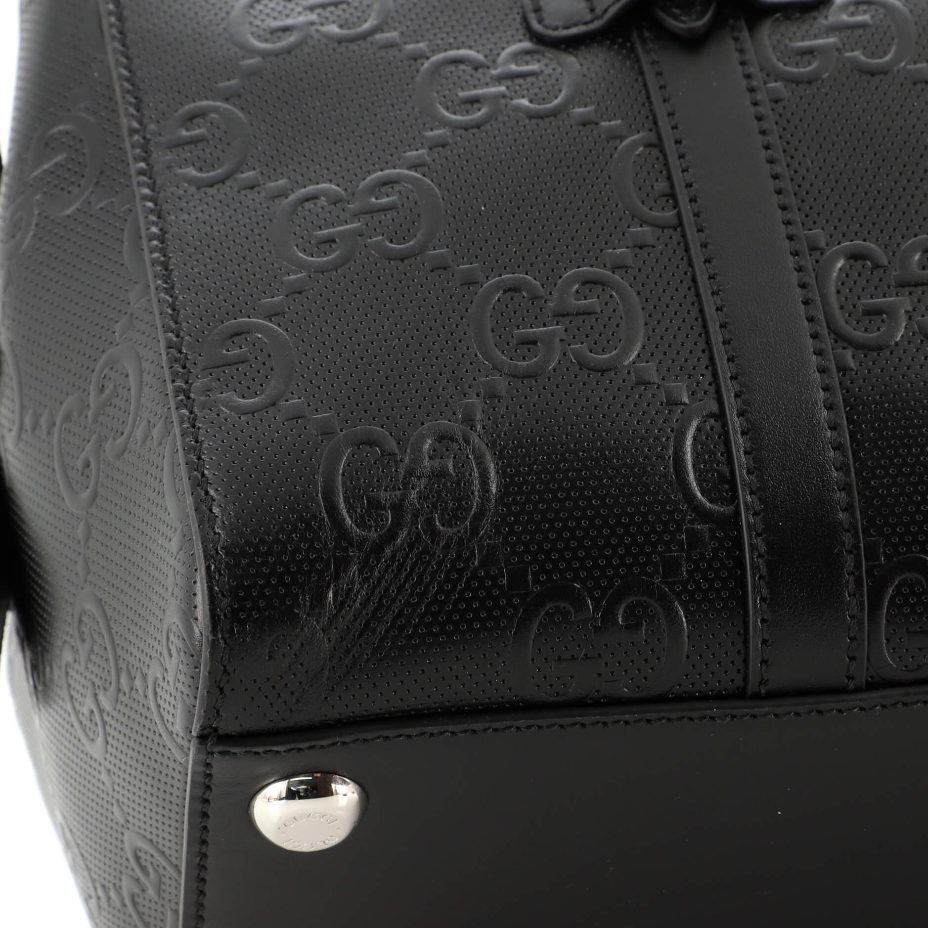 Women's or Men's Gucci Tote Bag GG Embossed Perforated Leather