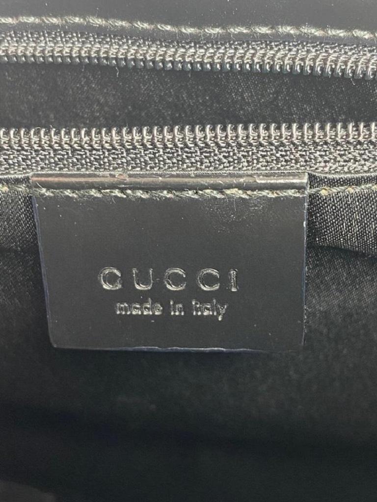 Gucci Tote Clear Bamboo 2g71 Black Satin Hobo Bag For Sale 4